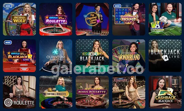 Tipos de jogos de cassino ao vivo do cassino Galerabet